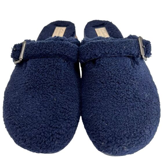 Clarks Brynn Slide Navy Textile - Picture 3 of 11